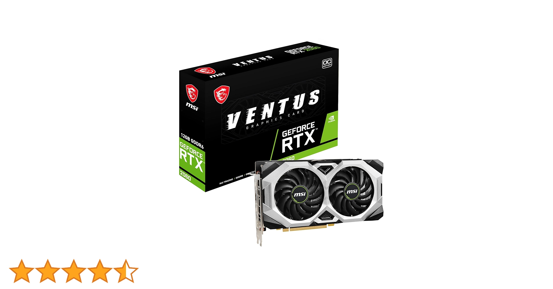 MSI Gaming GeForce RTX 2060 126GB GDRR6 192-bit HDMI/DP 1680 MHz